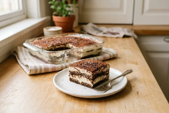 Tiramisú sin huevo